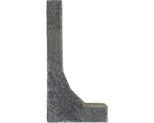 Betonnen hoek in de vorm van een L