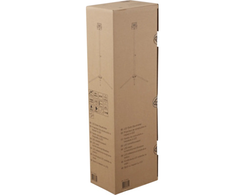 Kartonnen verpakking van een LED statief bouwlamp