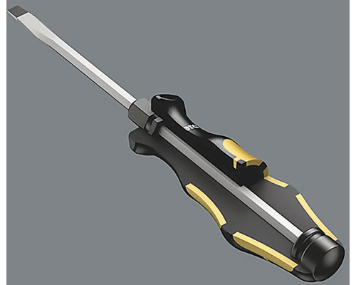 Gleufschroevendraaier met zwarte handgreep