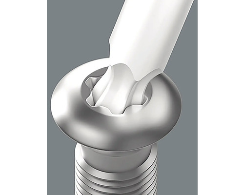Schroef met interne veelhoekige kop en gereedschap in gebruik