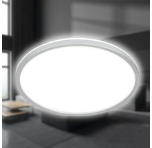 Ronde led-plafondlamp in de woonkamer