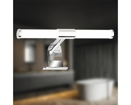 LED badkamerlamp van metaal met rechte vorm