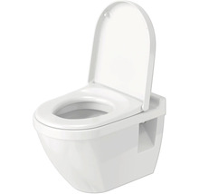 Wandcloset diepspoel met open spoelrand en toiletzitting