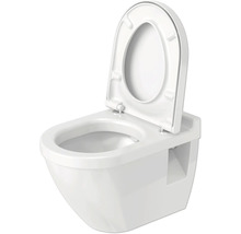 Wandcloset met diepspoeling, open spoelrand en toiletzitting