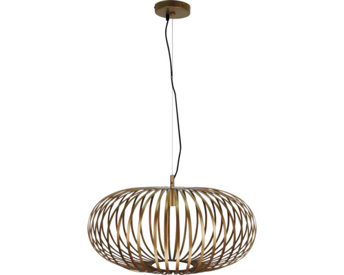 Hanglamp met open metalen kap