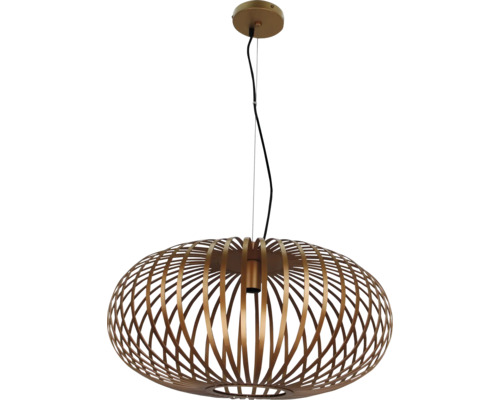 Hanglamp met ovale kap van spijlen