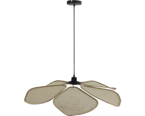 Hanglamp met rotan kap