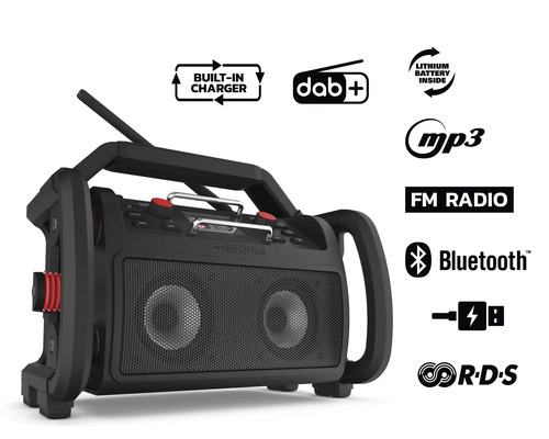 Bouwradio met DAB plus, FM radio, Bluetooth en MP3 weergave