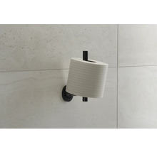 Metalen toiletpapierhouder met rol toiletpapier