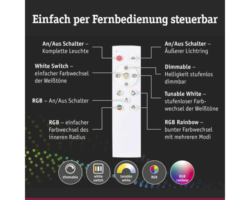 Afstandsbediening met schakelaars voor het regelen van verlichting