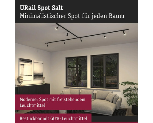 URail Spot Salt in een woonkamer met een bank en decoratie