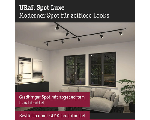 URail Spot Luxe verlichtingssysteem in de woonkamer