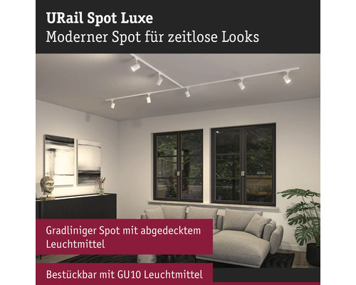URail Spot Luxe verlichtingssysteem in de woonkamer