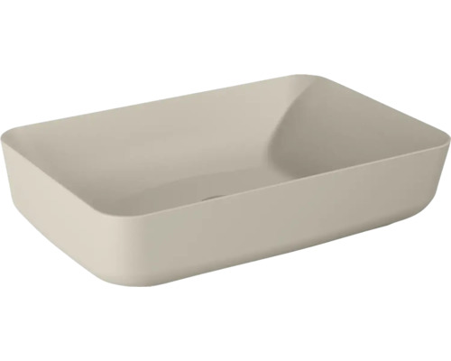 Rechthoekige opzetwastafel voor de badkamer