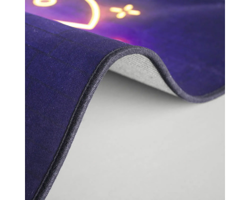 Detailopname van een vloerkleed met motief