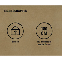 Eigenschappen: geschikt voor binnen, 180 centimeter hoog