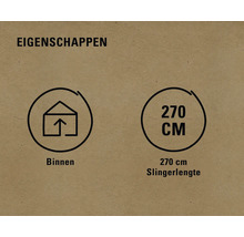 Eigenschappen: Geschikt voor binnenshuis, 270 centimeter lengte