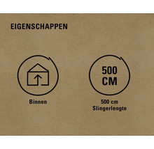 Eigenschappen: Geschikt voor gebruik binnenshuis, 500 centimeter lengte