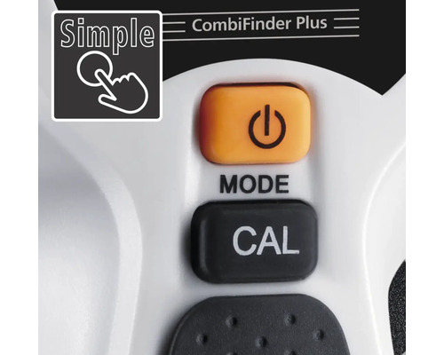 Close-up van de bedieningselementen van een Combifinder Plus.