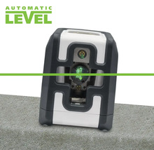 Laserwaterpas met horizontale groene laserstraal voor nivellering