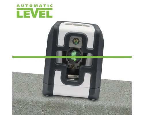 Laserwaterpas met horizontale groene laserstraal voor nivellering