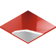 Vierkante vloertegel met gedeeltelijk losgemaakt oppervlak