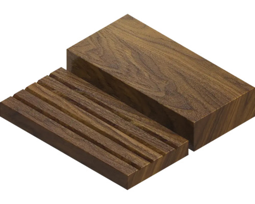 Houten blok en houten lat