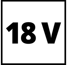 Symbool voor 18 volt spanning