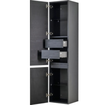 Hoge badkamerkast met laden en legplanken