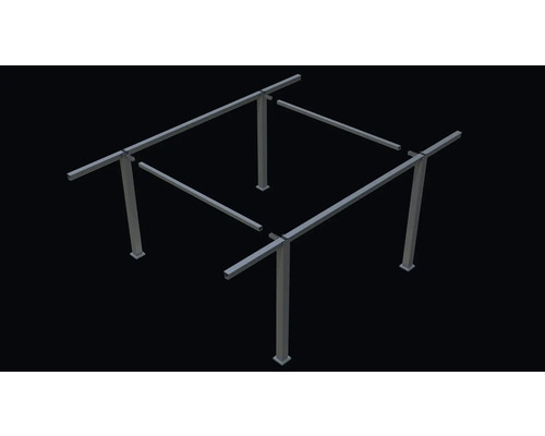Metalen pergola bouwpakket met vierkant design