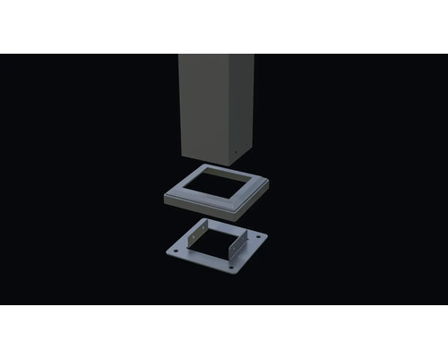 Paal met paalkap en paalvoet