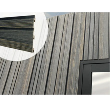 Houten gevelbekleding met messing-en-groefsysteem