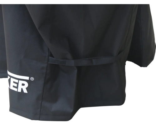 Zwarte barbecuehoes met bedrijfslogo