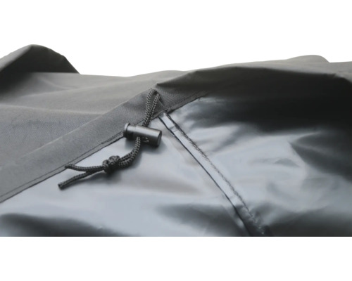 Detailopname van een beschermhoes met trekkoord