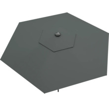 SOLUNA Parasol LED antraciet Ø 300 cm