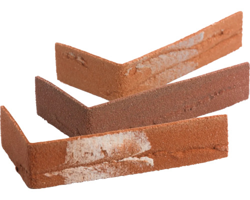 Gedetailleerde weergave van drie hoekstrips van steen