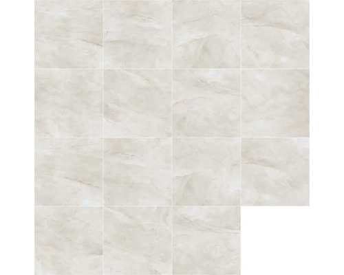 Installatie van wandtegels met marmerlook