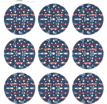 Meerdere schuurschijven met verschillende korrelgroottes 80, 120 en 180