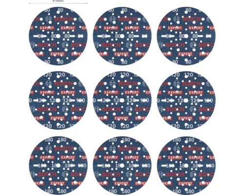 Meerdere schuurschijven met verschillende korrelgroottes 80, 120 en 180