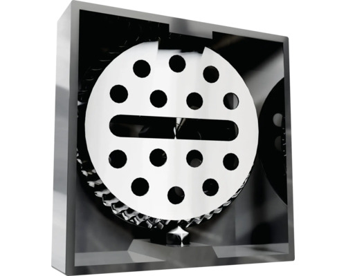 Roestvrijstalen vloerafvoer met gatenpatroon