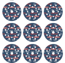 Negen schuurschijven met verschillende korrelgroottes voor schuurwerkzaamheden