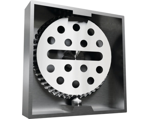 Binnenkant van een kraanmengkraan met metalen schijf