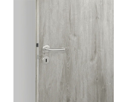 Houten deur met slot en deurklink