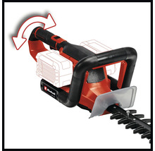 Einhell accuheggenschaar met draaibare handgreep voor flexibel snoeien.