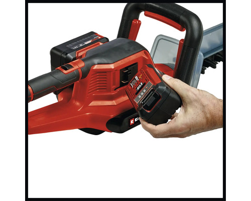 Einhell accu heggenschaar met geplaatste accu