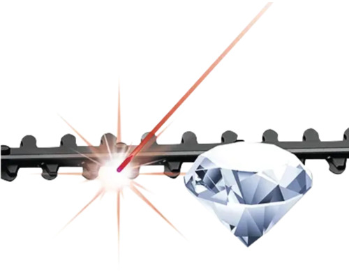 Kettingzaag met diamant en lasersnijfunctie