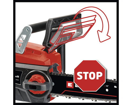 Kettingzaag met veiligheidsinstructie voor gebruik