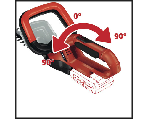 Einhell accuheggenschaar met draaibare handgreep