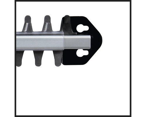 Gedetailleerde afbeelding van het blad van een heggenschaar.