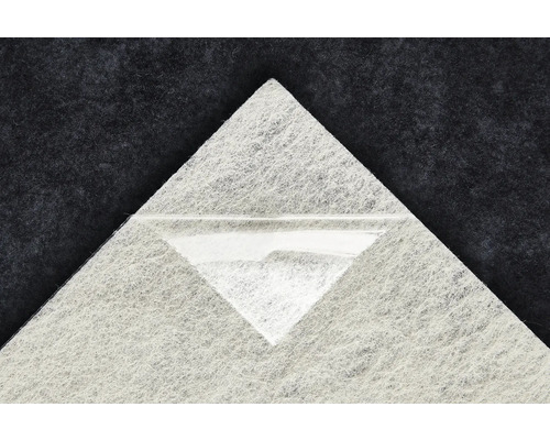 Close-up van geluidsisolatie met verwijderbare folie.